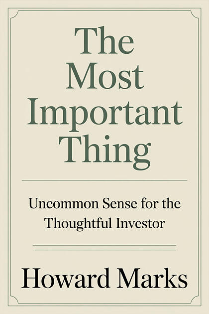 The Most Important Thing cover